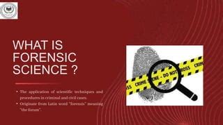 branches of forensic science slideshare