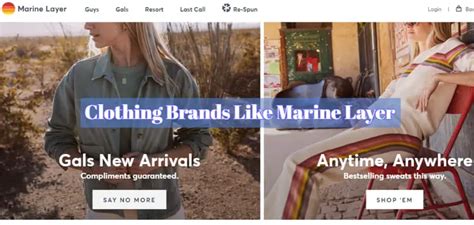 brands like marine layer