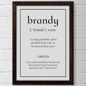Brandy Definition Noun