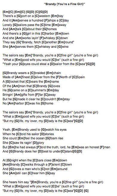Brandy Tonight Lyrics