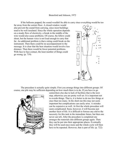 bransford and johnson 1972 study