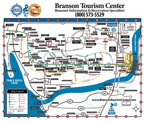 branson mo map of attractions