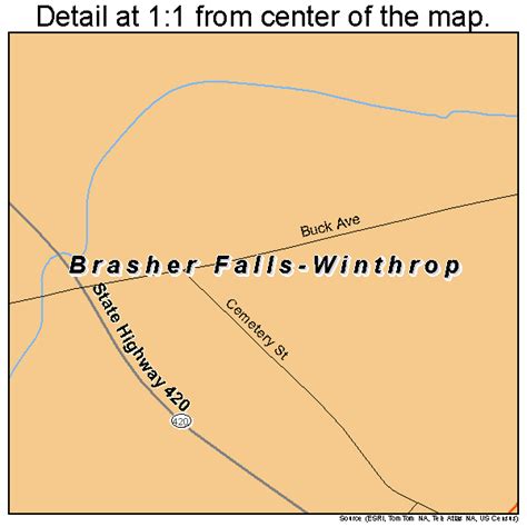 Brasher Falls Ny Map