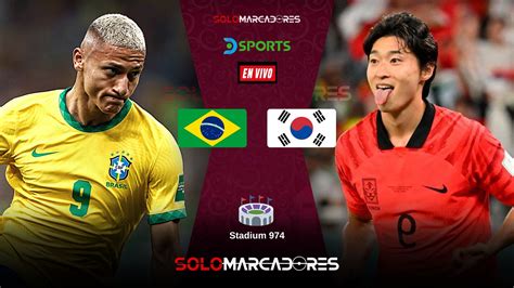 brasil vs corea del sur en vivo 2022