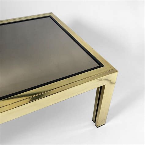 Brass And Mirror Coffee Table