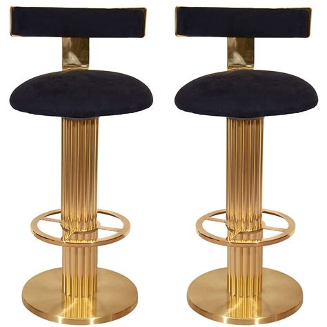 Brass Base Bar Stools