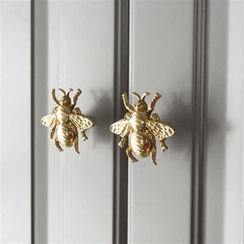 Brass Bee Knobs