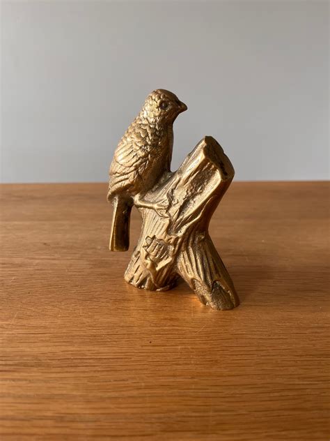 Brass Bird Statue