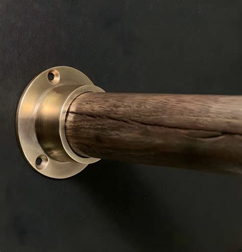 Brass Closet Rod Bracket
