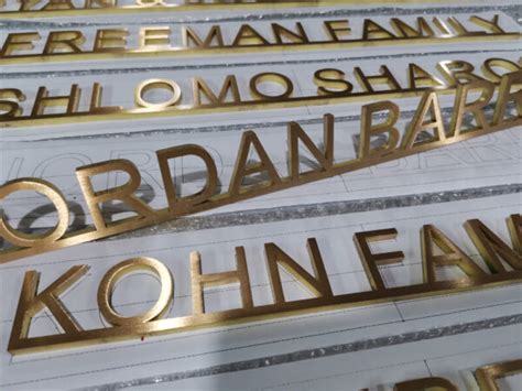 Brass Cut Out Letters