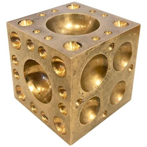 Brass Dice Paper Weight