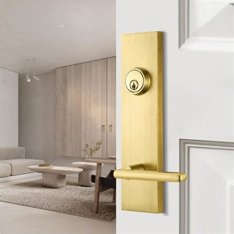 Brass Door Handle Lock