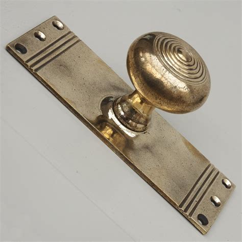 Brass Door Knobs With Backplate