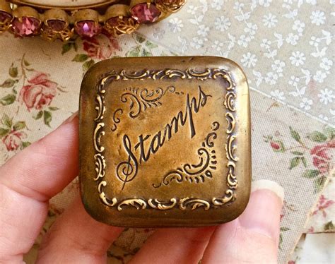 Brass Postage Stamp Box
