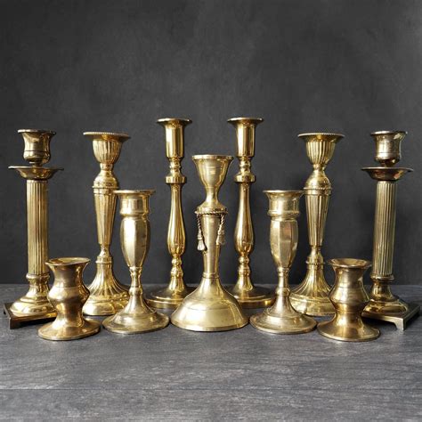 Brass Taper Candles