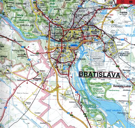 bratislava slovakia map