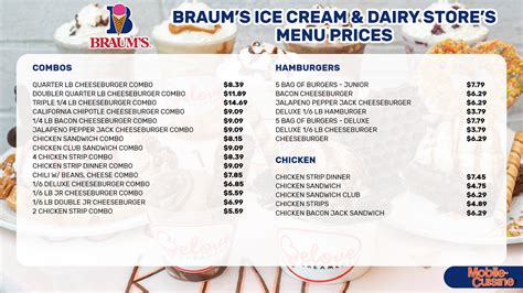 braums arlington tx menu