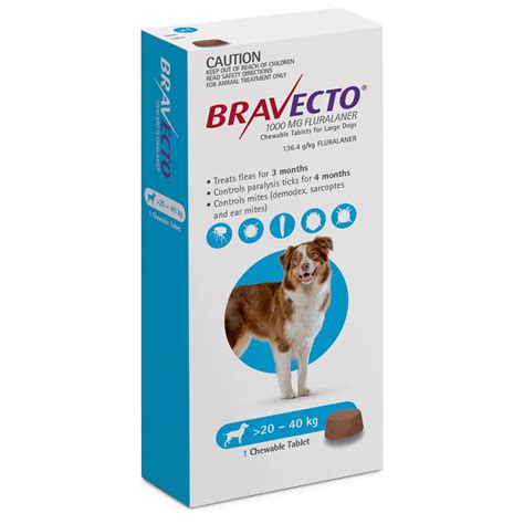 Buy Bravecto For Large Dogs 2040kg (Blue) Online