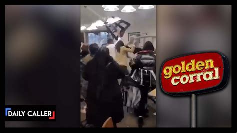 MUST SEE Brawl breaks out at Charlotte Golden Corral