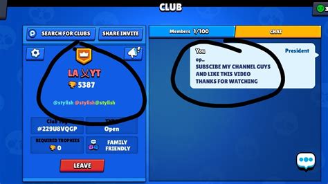 Add communications to Brawl Stars or change your name to get your team