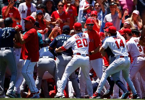 Brawl At Angels Mariners Game