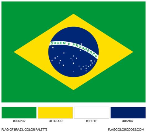 brazil flag color codes