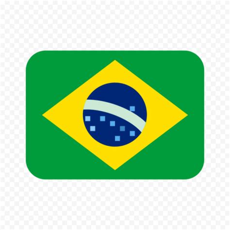 brazil flag icon flat