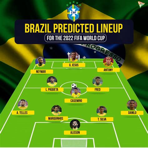 brazil national football team line up