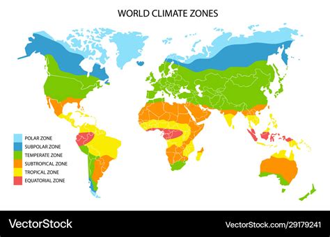 brazil on world map with climate zones