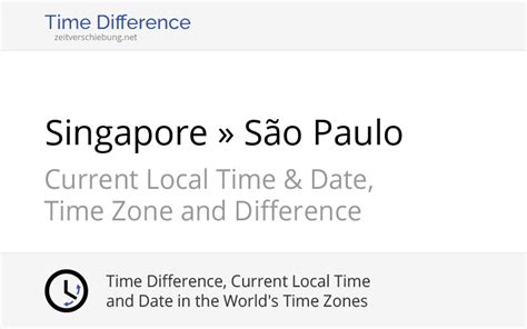 brazil vs singapore time difference