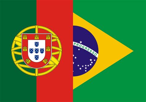 brazilian and portuguese flag