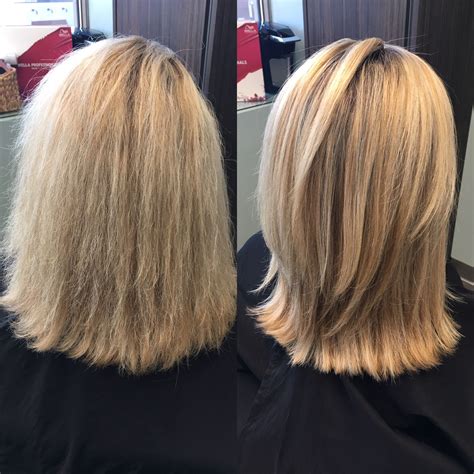 brazilian blowout before and after