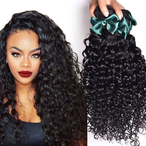brazilian virgin curly hair weave
