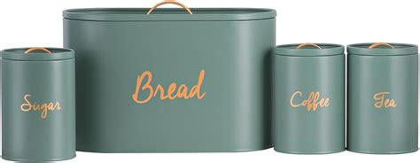 Bread Bin And Canister Set