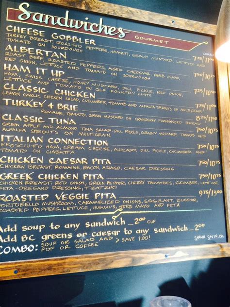 Bread Co Menu With Prices