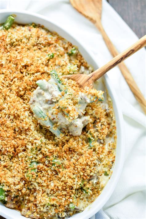 Bread Crumbs Green Bean Casserole