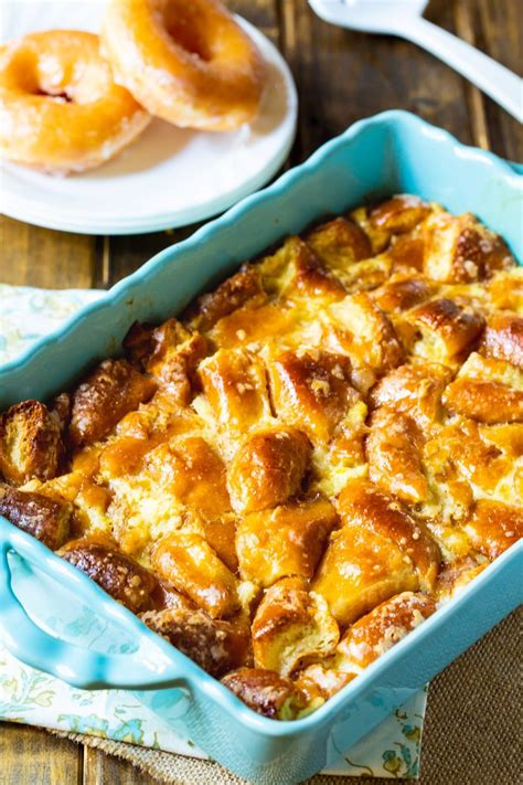 bread pudding with krispy cream donuts