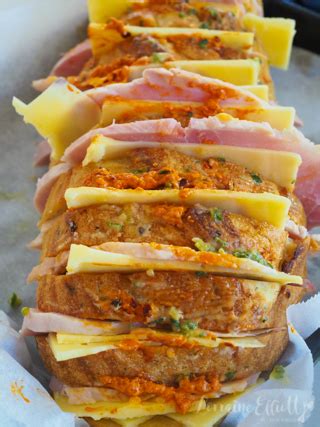 Ham & Cheese Stuffed Bread