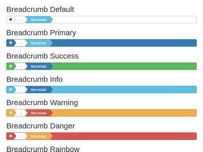 Breadcrumb Navbar Bootstrap