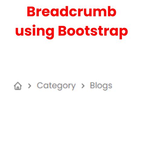 Breadcrumb Navigation Bootstrap 5