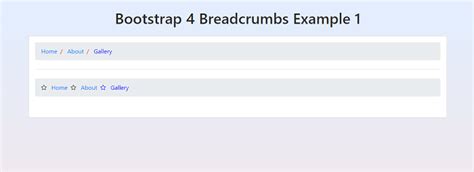 breadcrumbs bootstrap