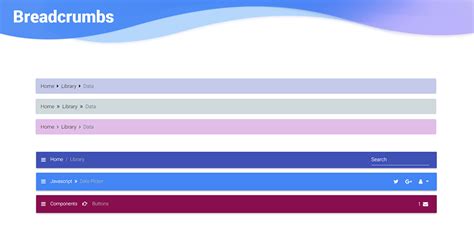 Breadcrumbs Bootstrap 4 Codepen