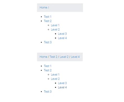 Breadcrumbs Bootstrap Example Code