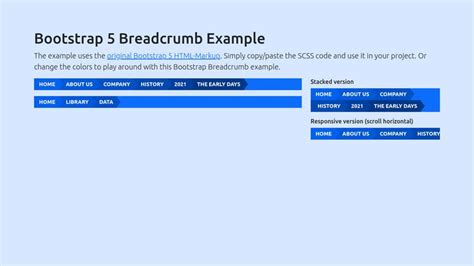 Breadcrumbs Bootstrap In Codepen