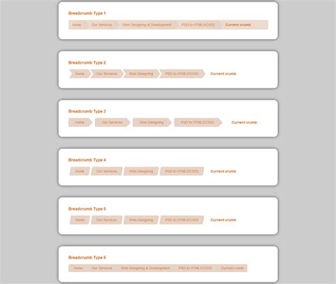 Breadcrumbs Css Style