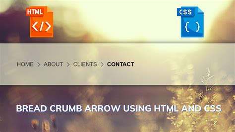 Breadcrumbs In Html Codepen