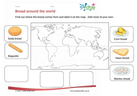 Breads Around The World Worksheet