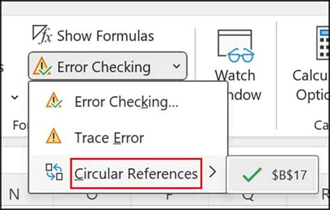 Break Circular References Error