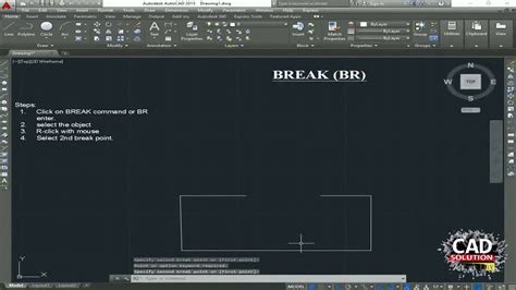 break command in autocad