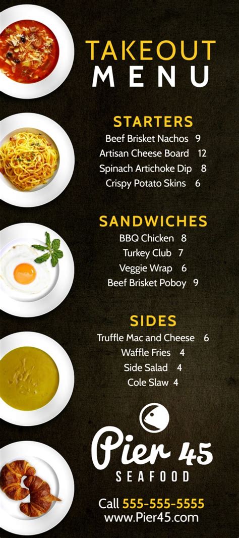 Breakers Take Out Menu